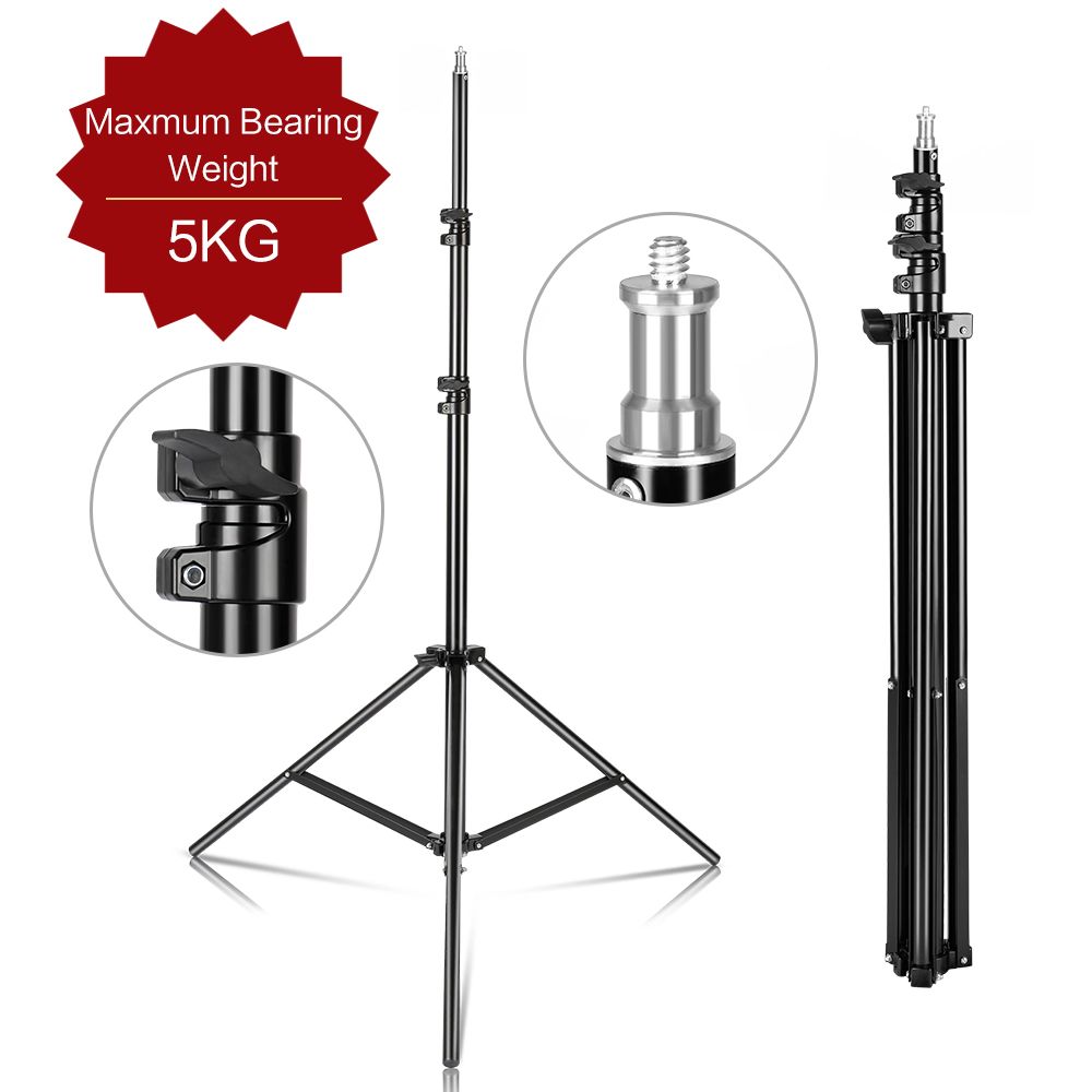 Photography Gear - 240CM/7.9FT 1/4 Sekrup Penyangga Tripod Lampu