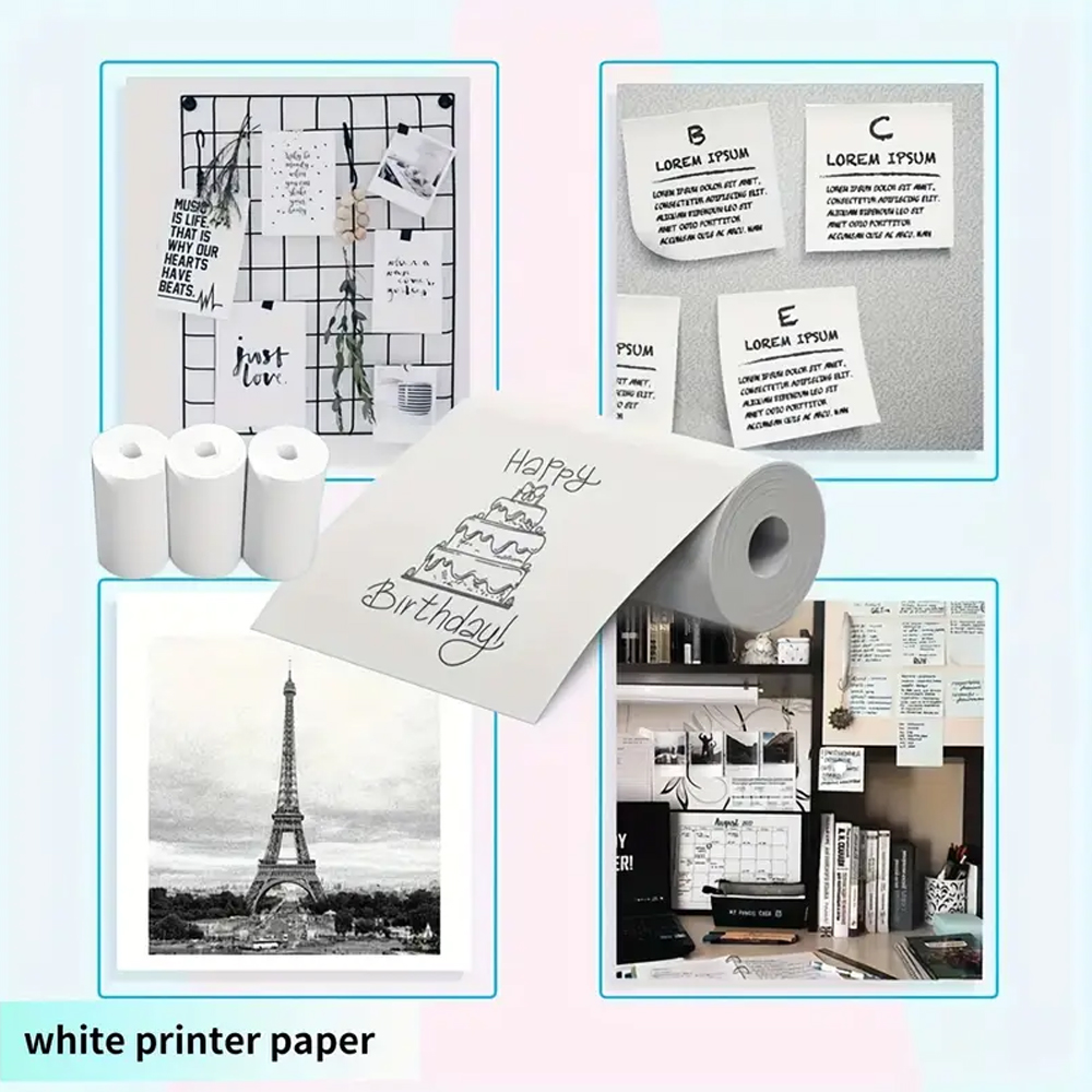 Photography And Videography - Kertas Printer Termal 57mm Kertas Berwarna