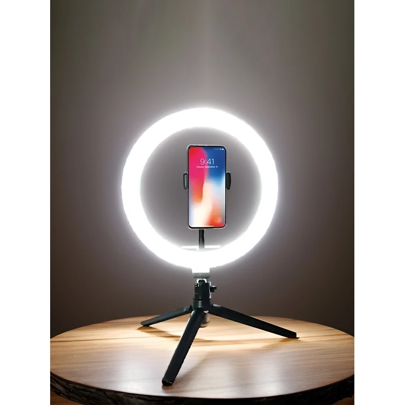 Photography Darkroom - Ring Light Desiontal 26cm dengan Tripod