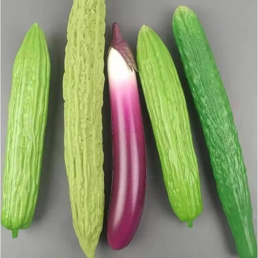 Photography Still Life - Sayuran Buatan PU Mentimun Terong Simulasi