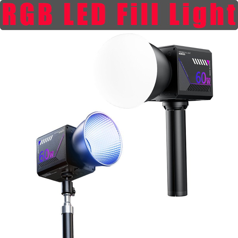 Photography Darkroom - Lampu Video RGB 60W Portabel LED