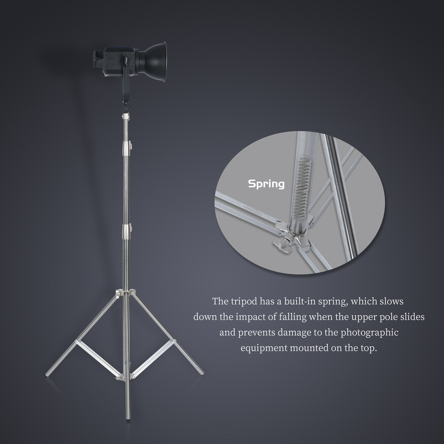 SH 2.8M dudukan lampu baja tah - Photography Darkroom ulasan dan harga