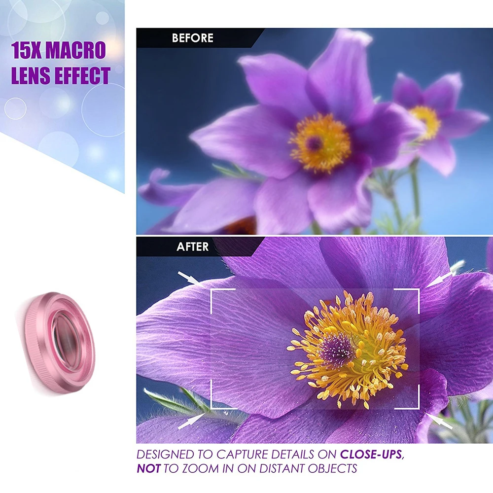 Lensa Makro 15X 4K HD lensa ka - Photography Angles ulasan dan harga
