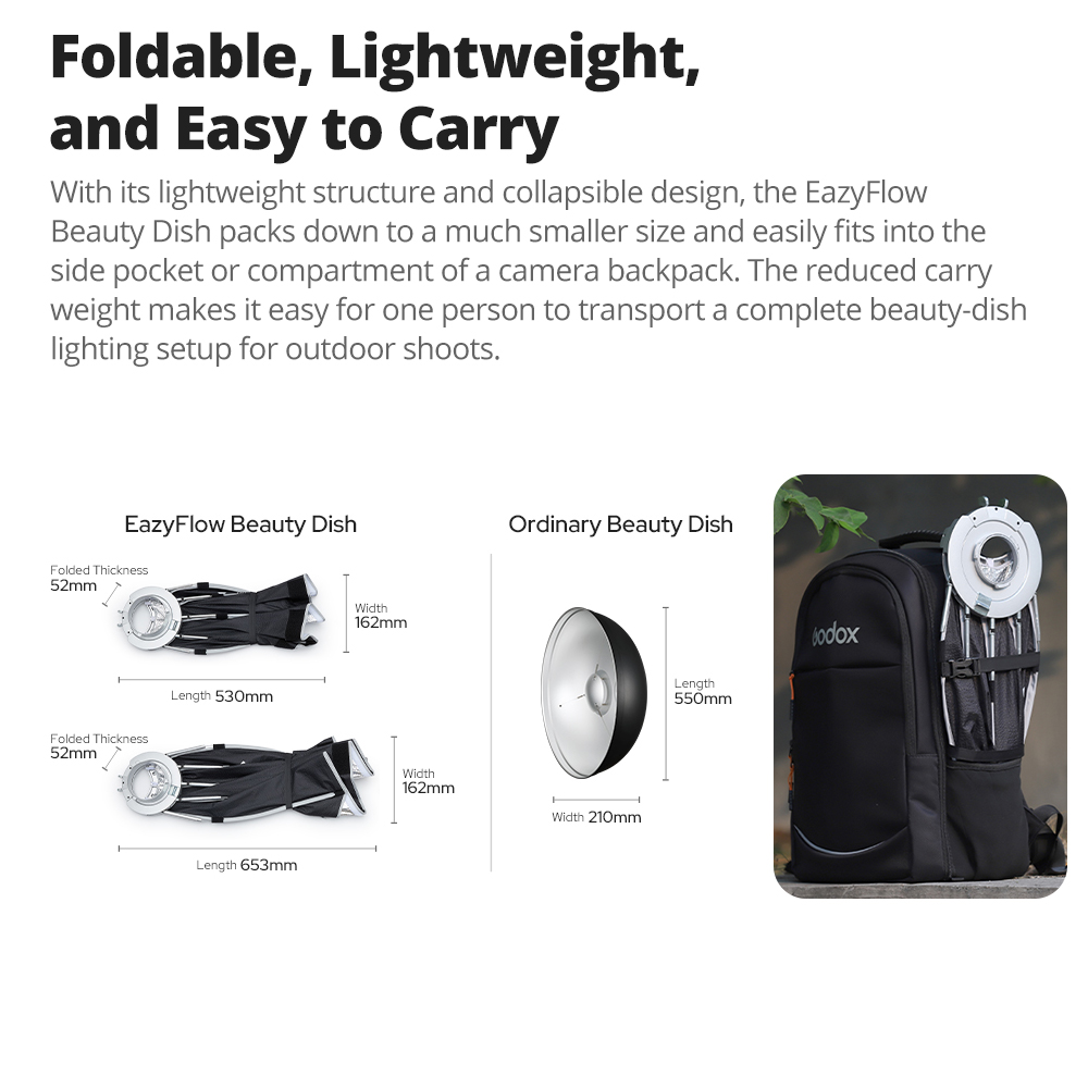 Godox EazyFlow Beauty Dish 65/ - Photography Darkroom ulasan dan harga